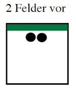 Doppelschritt-Symbol